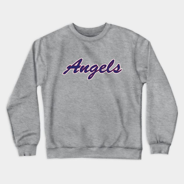 Angels Script – blue Crewneck Sweatshirt by SHAngelsShop